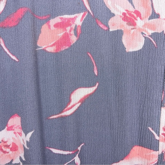 Lane Bryant Floral Blouse - Gray and Pink - Picture 11 of 14